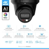 Amcrest UltraHD 4K (8MP) IP PoE AI 15fps Kamera Black