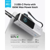 Anker Dizüstü Bilgisayar Power Bank (25K, 165W, Dahili ve Geri Çekilebilir Kablolar) - Silver
