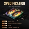 Asiahorse Matrix-Siyah 56 Adreslenebilir RGB LED 360 mm Fan 240mm