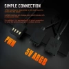 Asiahorse Matrix-Siyah 56 Adreslenebilir RGB LED 360 mm Fan 360mm
