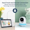 Babysense 5.5 Inc 1080p Full HD Bölünmüş Ekranlı Bebek Monitörü, 2 Kamera