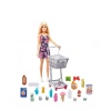 Barbie Aksesuarlı Süpermarket Alışveriş Bebek Oyun Seti