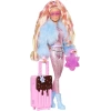 Barbie Ekstra Uçan Seyahat Bebeği Pembe