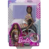 Barbie Fashionistas Tekerlekli Sandalye ve Kıvırcık Esmer Saçlı Bebek