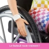 Barbie Fashionistas Tekerlekli Sandalye ve Kıvırcık Esmer Saçlı Bebek