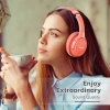 BERIBES Kulak Üstü Bluetooth Kulaklık Kırmızı