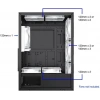 Bgears Special Optical Illusion ARGB Front Panel Gaming PC ATX Case