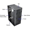 Bgears Special Optical Illusion ARGB Front Panel Gaming PC ATX Case
