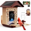 BirdLegend BL01 Kameralı Kuş Yemliği Güneş Enerjili - Kırmızı