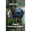 Blink Arc - Eklenti Panoramik Görüş 180 Derece Kapsama Alanı, 2K Çözünürlüklü, Siyah