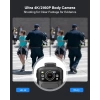Boblov B4K5 256GB 4K Vücut Kamerası, 3400mAh IP68 Su Geçirmez GPS