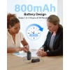 Boblov W4 2K Mini Vücut Kamerası, 360° Dönebilen Klipsli 128 GB Kamera - Siyah
