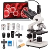 Bogrinuo Çift LED Aydınlatma Güçlü Eğitim Biyomikroskopu Trinocular electron microscope