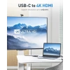 Cable Matters 4ü 1 arada USB C 4K/60Hz iPhone 15 Şarj Noktası