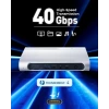 Cable Matters Dörtlü 4K Videolu 16sı 1 arada 40 Gbps Thunderbolt Bağlantı İstasyonu