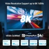 Cable Matters VESA Sertifikalı DisplayPort 2.1 Kablosu