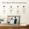 Canupdog WiFi Dijital Resim Çerçevesi 10.1 Inc, 1080P IPS Dokunmatik - Gold