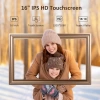 Canupdog WiFi Dijital Resim Çerçevesi 16 Inc 1920x1080 IPS Dokunmatik - Gold