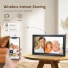 Canupdog WiFi Dijital Resim Çerçevesi 16 Inc 1920x1080 IPS Dokunmatik - Siyah