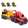 CAT İnşaat Oyuncakları Mürettebat Yükleyicili Kamyon ve Römork Heavy Mover İtfaiye ve Buldozer