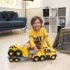 CAT İnşaat Oyuncakları Mürettebat Yükleyicili Kamyon ve Römork Heavy Mover Tekerlekli Yükleyici