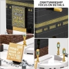 CAXIMSY İslami Kabe Model Yapı Blok Setleri Müslüman Hac Seti - 446 Parça