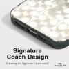 Coach Hakiki Çakıllı Deri iPhone 15 Pro Kılıfı Deep Forest iPhone 15 Pro