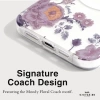 Coach Hakiki Çakıllı Deri iPhone 15 Pro Kılıfı Moody Floral iPhone 15 Pro