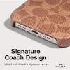 Coach Hakiki Çakıllı Deri iPhone 15 Pro Kılıfı Tan iPhone 15 Pro