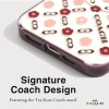 Coach Hakiki Çakıllı Deri iPhone 15 Pro Kılıfı Tea Rose iPhone 15 Pro