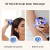 COMFIER 8 Pençeli Su Geçirmez Kablosuz Baş Masajı - Mavi