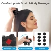 COMFIER 8 Pençeli Su Geçirmez Kablosuz Baş Masajı - Siyah