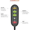 COMFIER Isıtma Pedi, 2 Isı Seviyesi ve 3 Masaj Modu Sırt Masaj Aleti - Gri