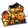 CUTEBEE DIY Ahşap Dollhouse Seti C-Japanese Garden House