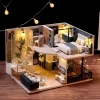 CUTEBEE DIY Ahşap Dollhouse ve Minyatür Mobilya