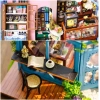 CUTEBEE DIY Ahşap Dollhouse ve Minyatür Mobilya A-Rose Garden Tea House