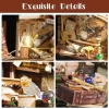 CUTEBEE DIY Ahşap Dollhouse ve Minyatür Mobilya Magic House2.0