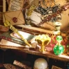 CUTEBEE DIY Ahşap Dollhouse ve Minyatür Mobilya Magic House2.0