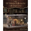 CUTEBEE DIY Ahşap Dollhouse ve Minyatür Mobilya Vintage Coffee Shop