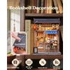 CUTEBEE DIY Ahşap Minyatür Ev Seti Kitaplık
