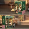 CUTEBEE DIY Ahşap Minyatür Ev Seti Kitaplık Owl Bookstore