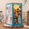 CUTEBEE DIY Ahşap Minyatür Ev Seti Kitaplık Su Dongpos Life
