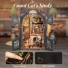 CUTEBEE DIY Dollhouse Kitaplık Count Cats Study