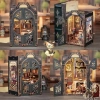 CUTEBEE DIY Dollhouse Kitaplık Count Cats Study