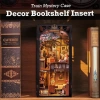 CUTEBEE DIY Dollhouse Kitaplık Train Mystery Case