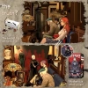 CUTEBEE DIY Dollhouse Kitaplık Train Mystery Case