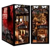 CUTEBEE DIY Dollhouse Kitaplık Hayvan Partisi Rave