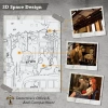 CUTEBEE DIY Dollhouse Kitaplık Hayvan Partisi Rave