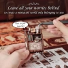CUTEBEE DIY Oyuncak Ev Kitaplığı - Sakura Ağacının Altında Bookshop Memories