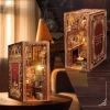CUTEBEE DIY Oyuncak Ev Kitaplığı - Sakura Ağacının Altında Eternal Bookstore